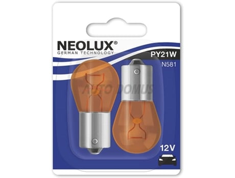 Blister Lampadas NEOLUX Py21W 12V21W Bau15S [2 Un]