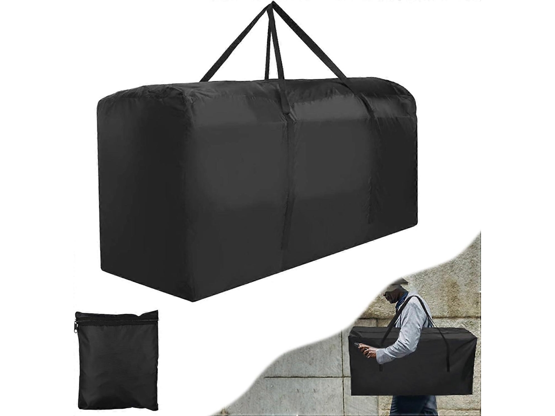 Bolsa de armazenamento para almofadas de jardim Rebe, impermeável, com alças, grande, em tecido Oxford, para uso interno e externo, 122*39*55cm