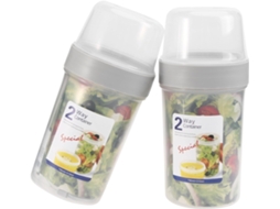 Conjunto De 2 Lancheiras Bento Heallily Camada Dupla, Com Ótima Vedação E Design Delicado Recipiente De Plástico