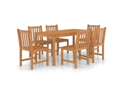 Garden Dinings Set, Garden Dining Sets Vidaxl Marrom Madeira (n/a)