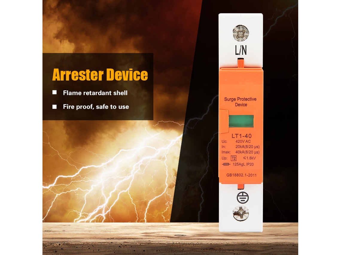 Laxiscreed Proteção Contra Sobretensão Doméstica E Descargas Atmosféricas De Até 40ka, 420v Ac