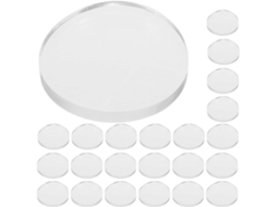 Pacote Com 50 Unidades De Almofadas Antirriscos De Silicone Transparente, Com 20 Mm De Diâmetro.