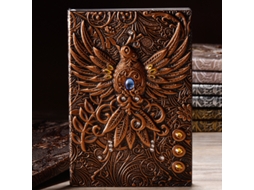 Diário A5 Em Tom Bronze Vermelho, Caderno De 21,2 X 4,2 Cm, Ótimo Presente