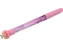 Caneta de Gel ANSELF Porco Rosa Brilhantes Multicor - Plástico)