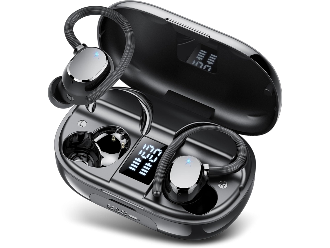 Fones de Ouvido Pequenos Sem Fio Bluetooth 5.4 com Cancelamento de Ruído JIAPEI (vermelho)