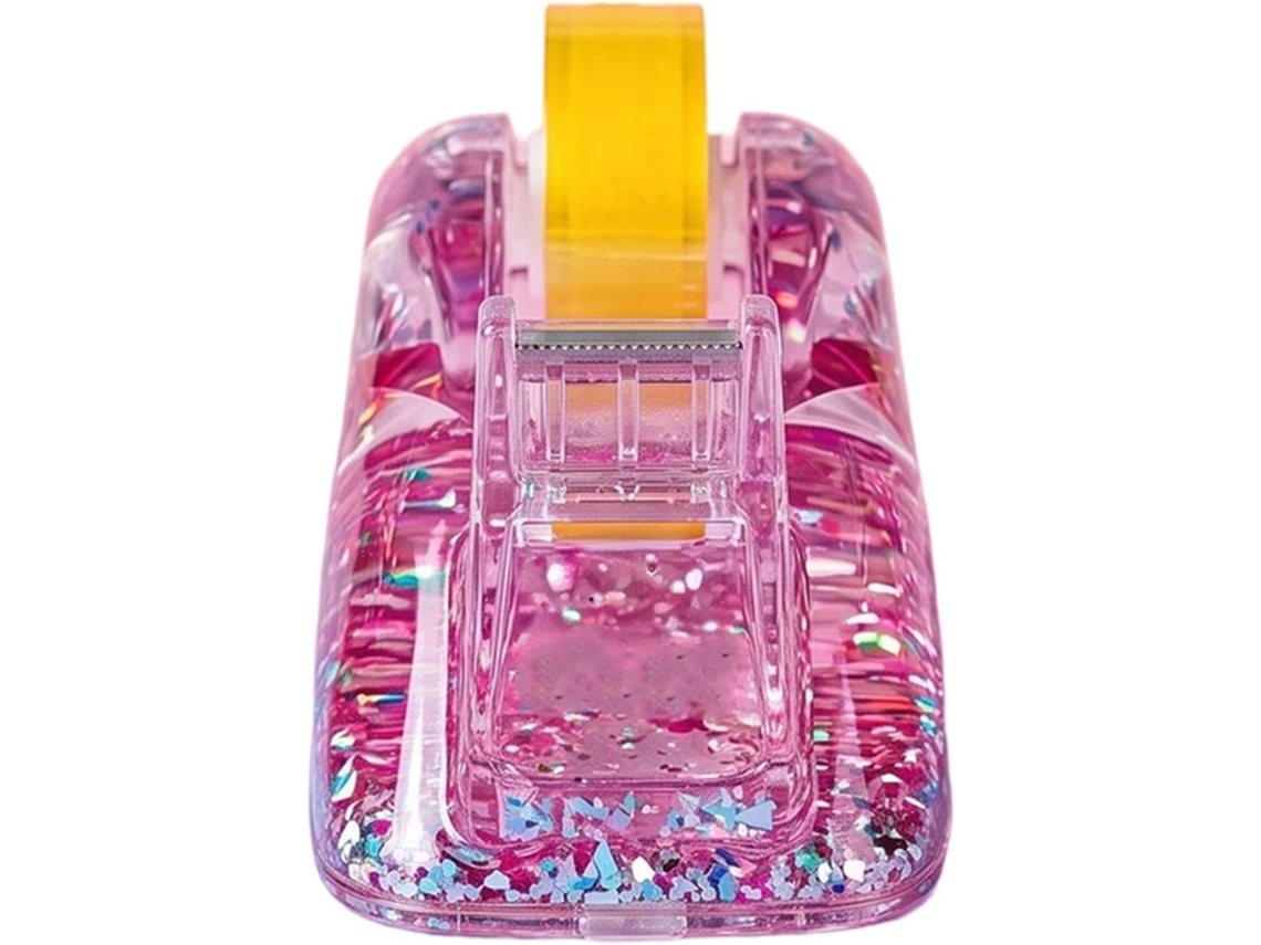 Dispensador De Fita Adesiva Mesa Com Glitter Acrílico