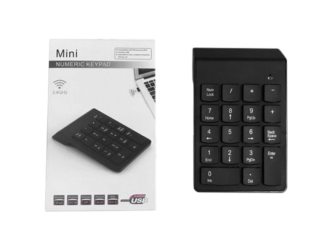 Teclado Numérico Sem Fio Bluetooth De 2,4 Polegadas Com 18 Teclas, Mini Teclado De Escritório Adequado Para Negócios Everley891