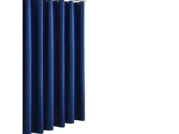 2026 forro de Cortina de Ducha Impermeable para Baño Wav Antimohos de Alta Calidad Con Ojal Metálico Y Tela Poliéster Densa 180x180cm Azul Marino
