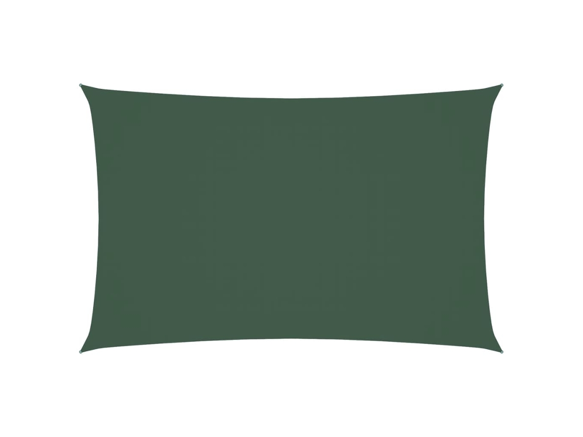 Maison Exclusive - Para-sol Vela Tecido Oxford Retangular 2x5 M Verde-escuro