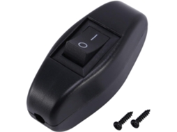 Interruptor De Botão Liga Desliga Preto 6a 250vac 10a 125vac Para Quarto