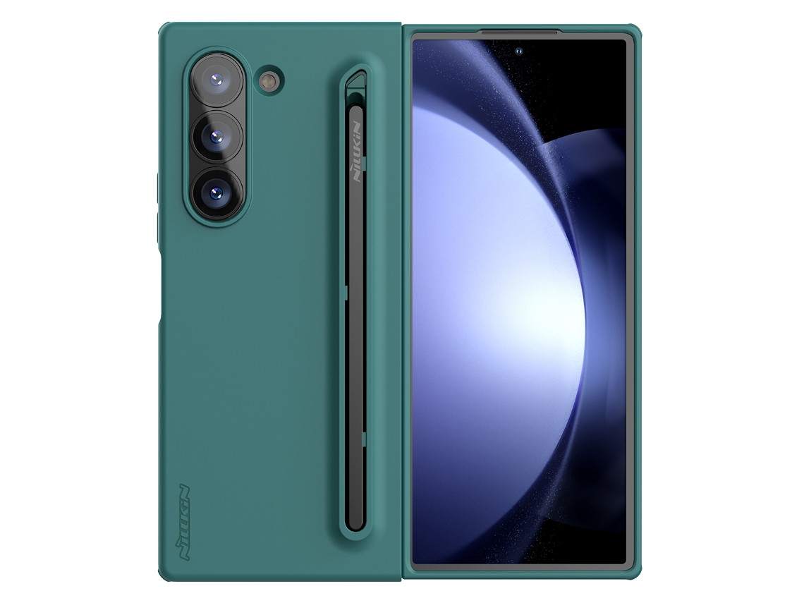 Nillkin Capa De Silicone Para Galaxy Z Fold6 Com Ranhura Para A S Pen Verde