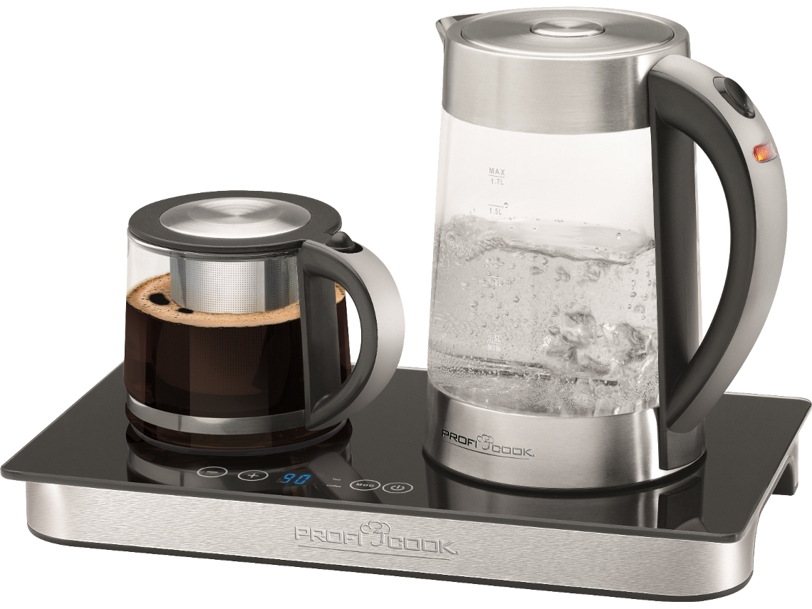 Jarro  Elétrico + Chaleira Elétrica PROFICOOK TKS 1056 (2250 W - 1.7 L+1.2 L)