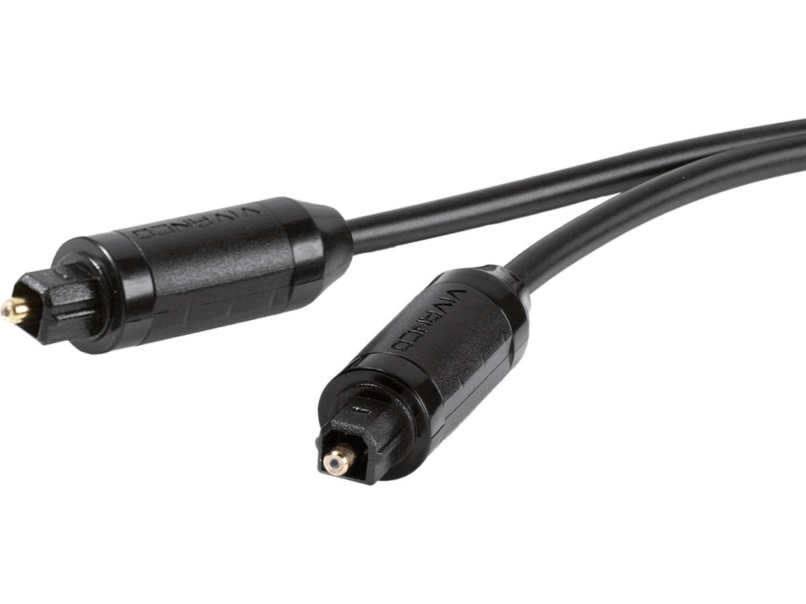 Cabo Fibra Óptico VIVANCO TOSLINK (Preto)