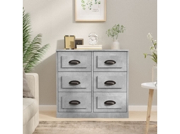 Aparador 70x35,5x67,5 cm Derivados de Madera Gris Cemento
