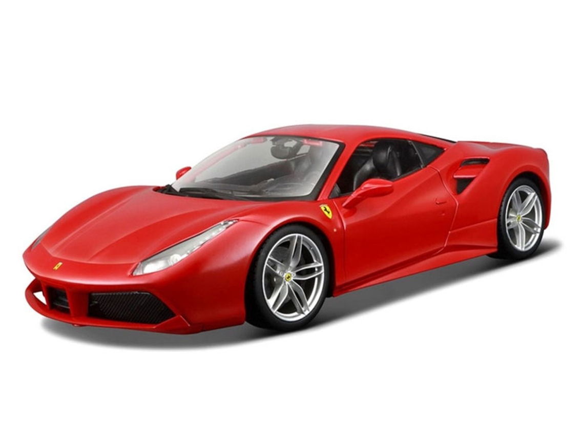Carro BBURAGO Ferrari 488 GTB Vermelho 1:18