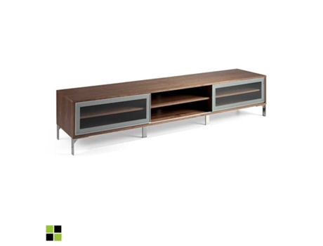 Mueble Tv Nogal Modelo Argelia MOMMA HOME (Nogal - Aglomerado -240x55x50 cm)