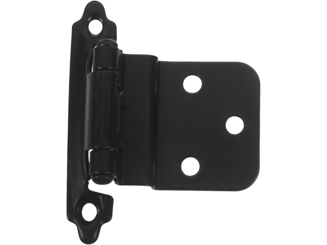 Dobradiça De Armário Com Fechamento Automático, 1 Peça, Preta, 3 8de Polegada, Mola Oculta De 1, 4mm