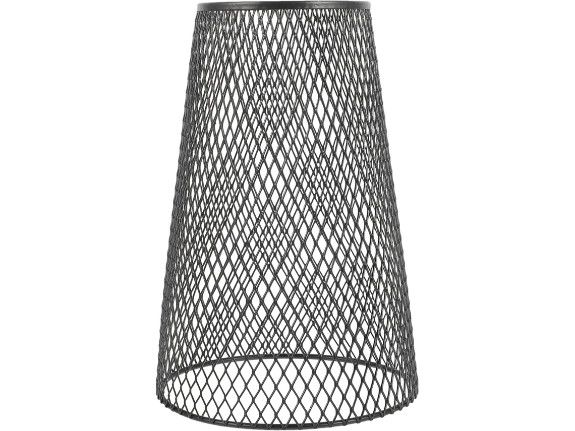 Lâmpada De Ferro Cm 13x19 Cm Para Sala De Estar Preta