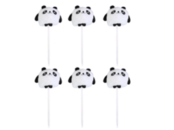 Conjunto De 6 Canetas Esferogrficas Divertidas Em Formato De Panda De Pelcia Caneta Esferogrfica Engraada Para Crianas Ideal Para Recompensas Hengjian