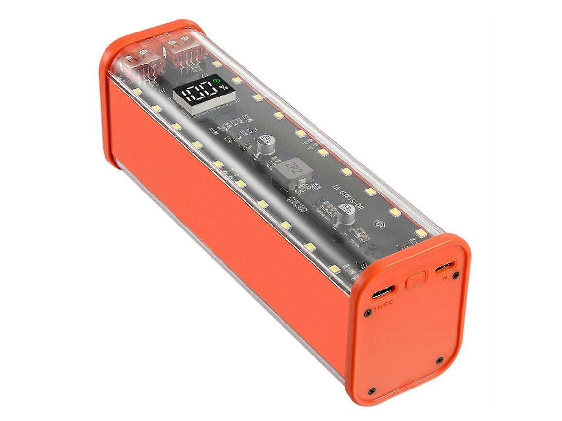 Capa Para Carregador Portátil 18650 Com 8 Compartimentos, Laranja Olysi Shop