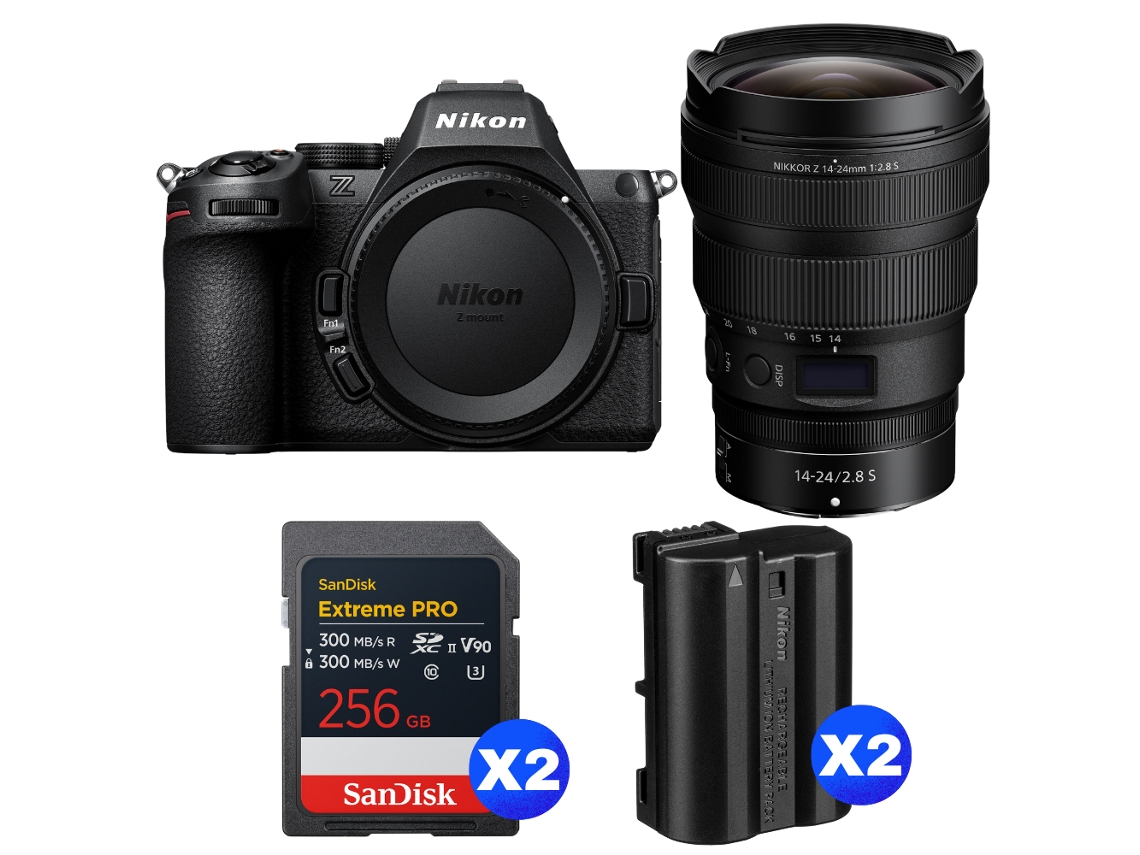 Z5 Ii + 14 24mm F/2.8 S + 2 Sandisk 256gb Extreme Pro Uhs ii Sdxc + 2 Nikon En el15c + Ebook “20 Dicas para Fotos Que Impressionam” NIKON
