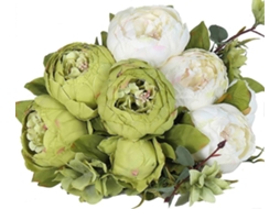 Peônia Falsa De Seda Vintage Flores Artificiais Bouquets