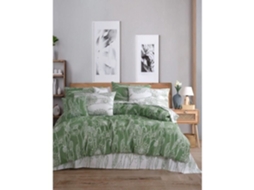 Conjunto de Cama - Capa de Edredom 220 x 240 + 2 Fronhas 60 x 60, Algodão Reforçado - Verde