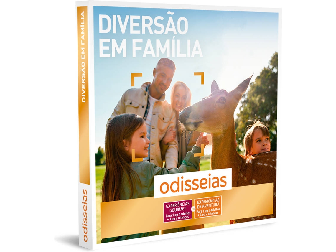 ODISSEIAS Pack Presente - Diversão em Família - Experiência de Aventura ou Gourmet 2 pessoas