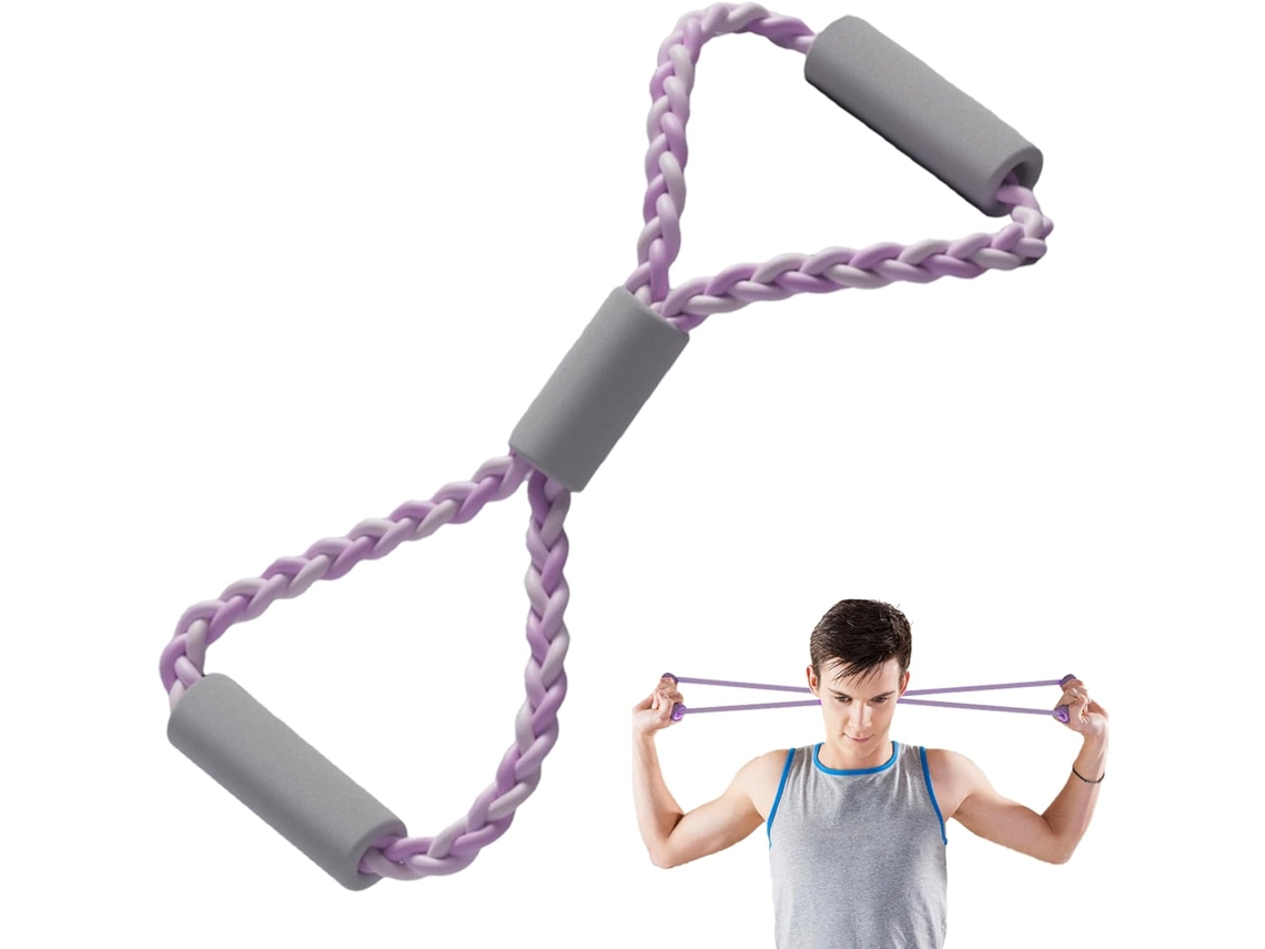 Faixas Elásticas De Resistência Para Braços Com Alças Acolchoadas Exercícios | Equipamento Portátil Treino