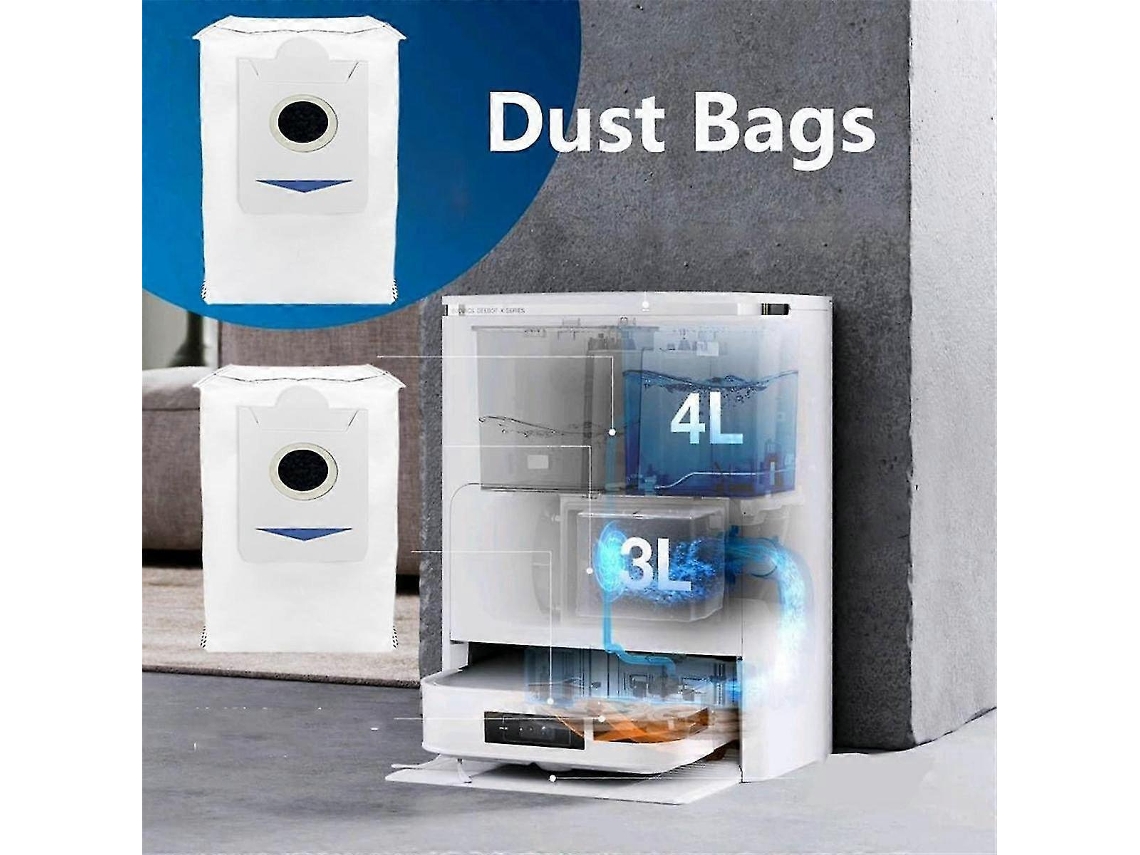 Kit De Acessórios Para Aspirador De Pó Robô Deebot X2/x2 Omni/x2 Pro/dex86, Escova Lateral Principal, Filtro De Poeira