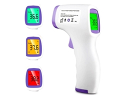 Termômetro Infravermelho Sem Contato Medição Instantânea Na Testa Com Visor Lcd Retroiluminado Alarme De Febre Para Bebês/adultos Aquaforge (1s)
