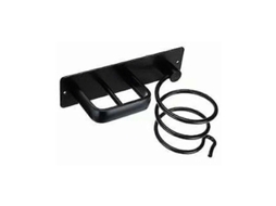 Rack de Secador Cabelo Sem Soco Armazenamento Banh Eiro Preto Acessórios GOKOCO