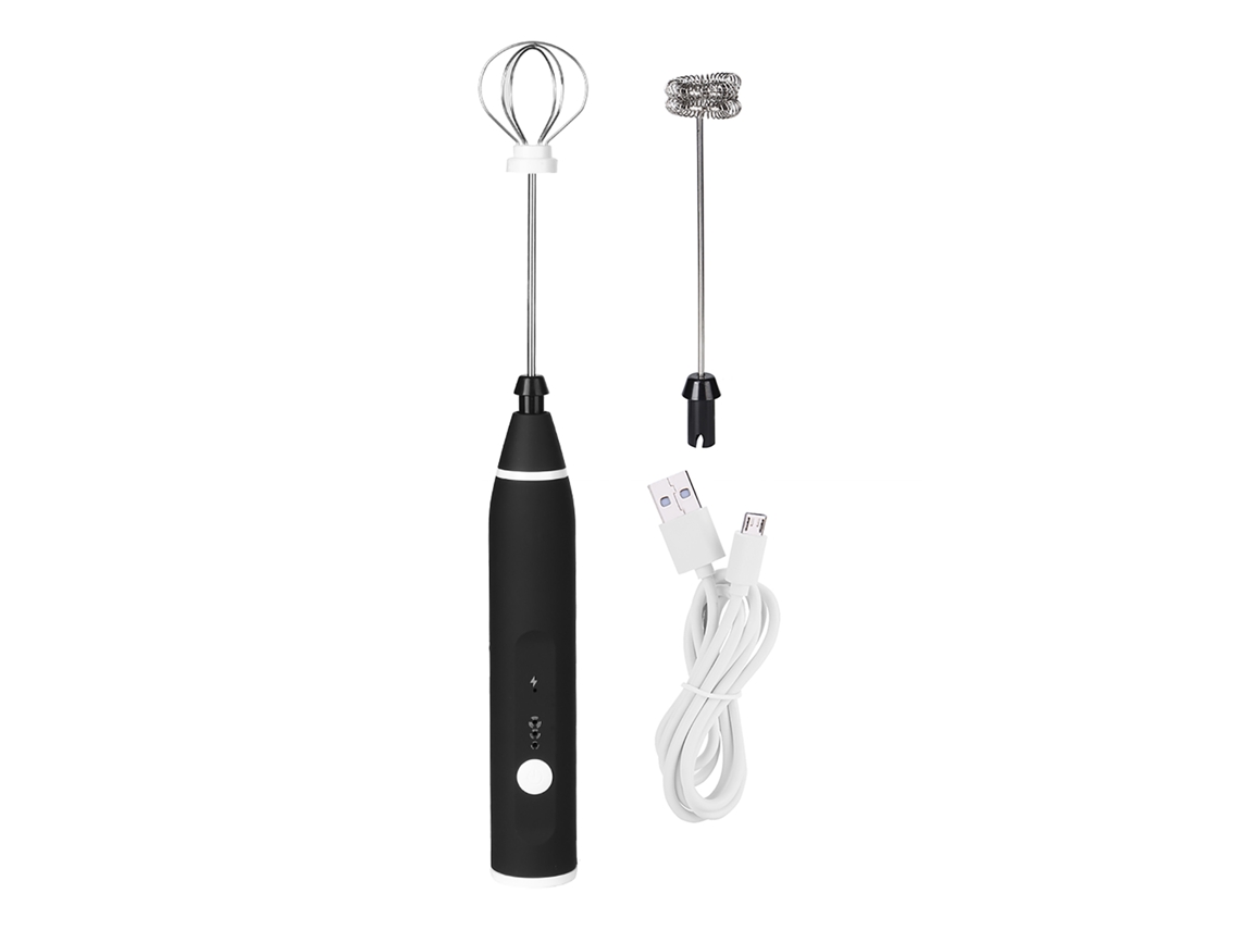 Batedor de Ovos Elétrico Automático com 3 Velocidades, Espumador de Leite USB | S/MARCA
