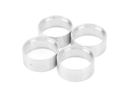 Mali 4 Anéis Internos Beadlock Leves Aro Rc 1.0in Roda Beadlock para Axial Scx24 1/24 Prata