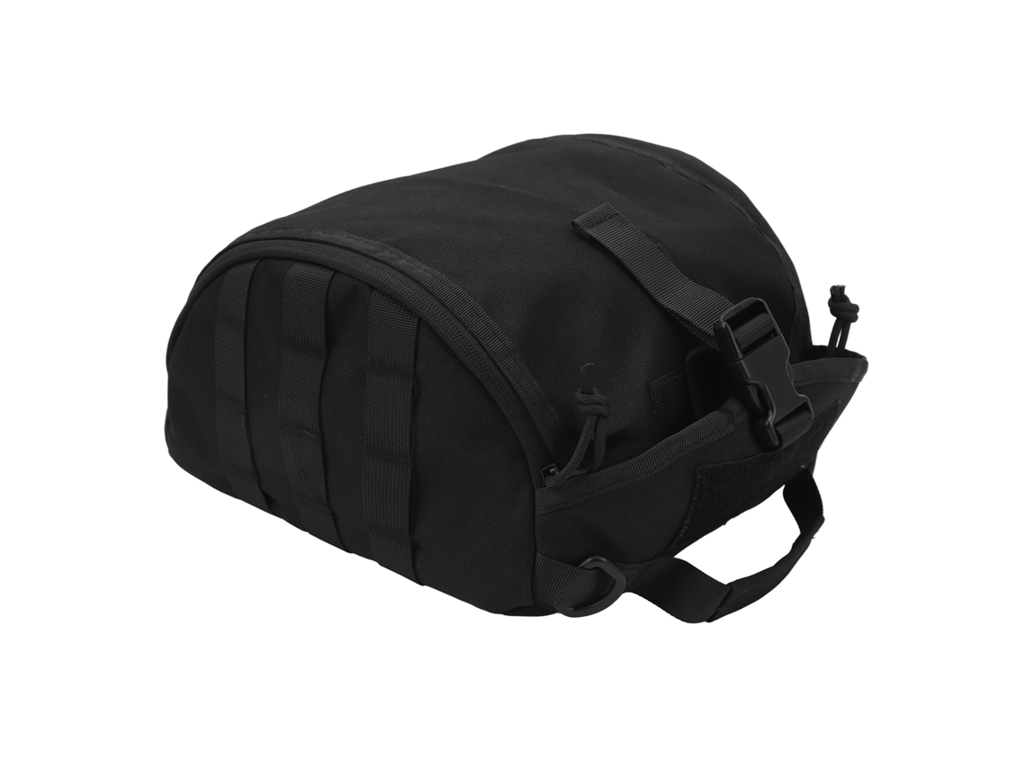 Funda para capacete de treinamento ao ar livre portátil com grande capacidade para armazenamento de capacete preto