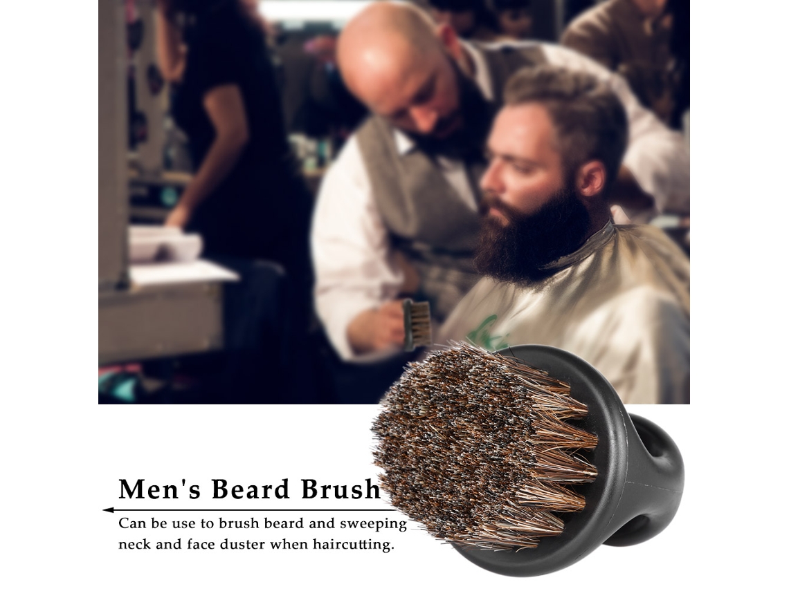2026 pincel de Barbeiro para Barba Bigode Recogepelo Duster para Cabeleireiro Lar Cortar Cabelo