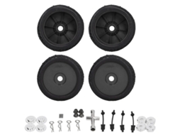 Mali 4pcs Pneu de Rodada X600 para Traxxas Slash 1/10 Caminhão Rc Pequeno Pneu de Substituição Preto
