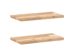 Floating Shelf, Floating Shelves Vidaxl Marrom Madeira De Acácia (60 X 20 X 2 Cm)