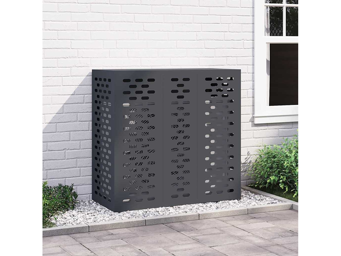 Vidaxl Capa De Ar Condicionado Antracite 110 X 50 X 105 Cm