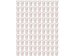 100 Unidades De Clipes De Papel Metálicos Inovadores Em Formato De Copo Rosa Para Escritório E Escol Gokoco