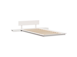 Conjunto 1 Estrutura Da Cama Vidaxl Branco Madeira De Pinho Maciça (75 X 190 Cm)