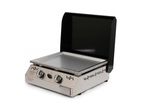 Plancha a Gás 6000W Placa Inox 55X45Cm Preta Ursuiapicn EUSKAL PLANTXA