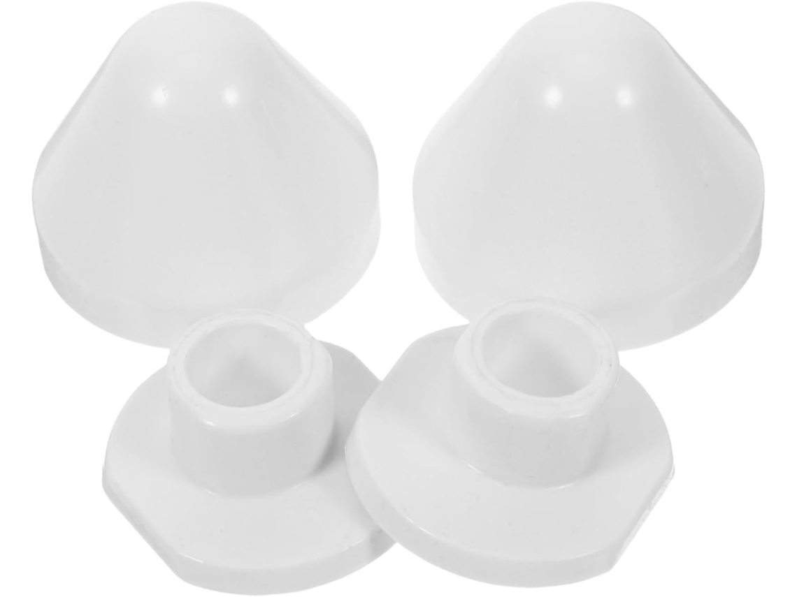 Conjunto De 2 Capas Decorativas De Plástico Para Parafusos De Vaso Sanitário, Compatíveis Com Acessórios Para Vaso Sanitário.