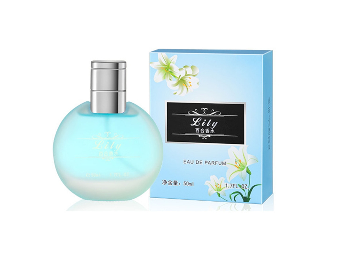 Perfume Para Mulher 50ml Eau De Toilette Com Fragrância Floral, Design Elegante Em Garrafa De Vidro Mate E Tampa Metálica