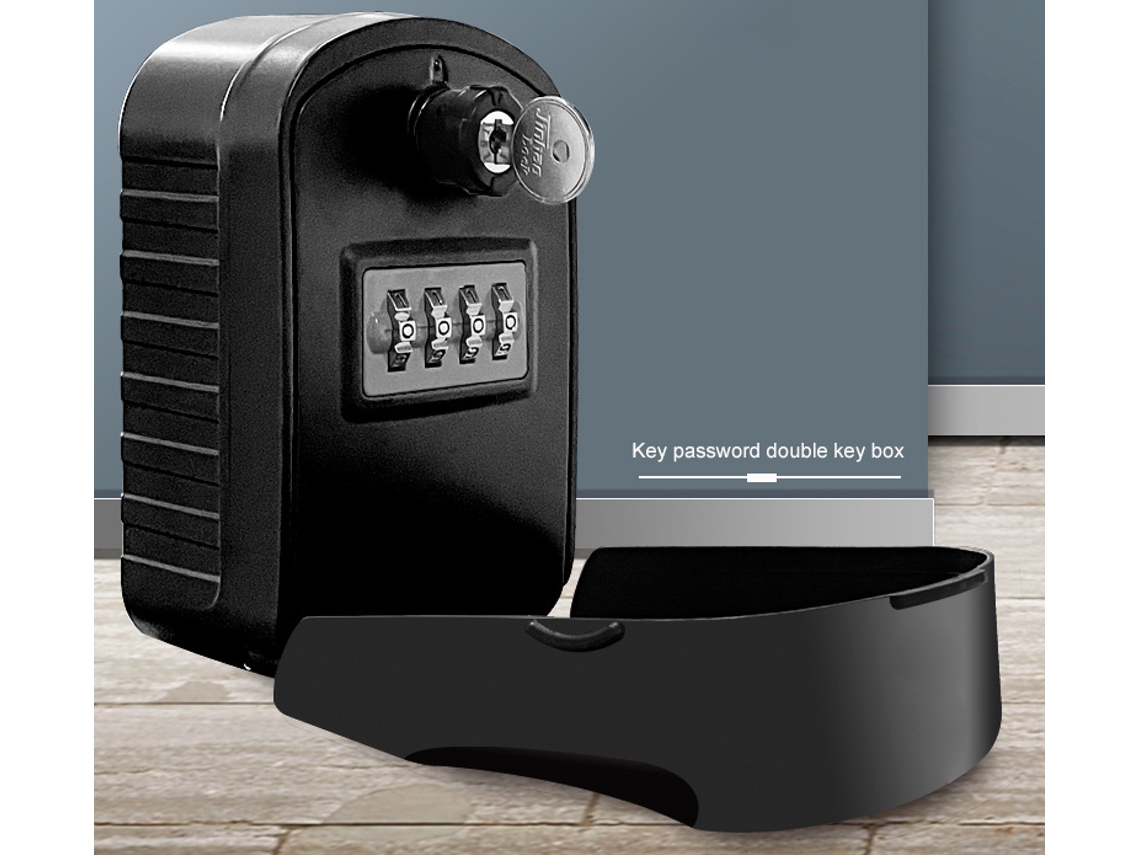 Cofre Grande Com Código E Chave De Emergência nova Geração Preto-aquaforge