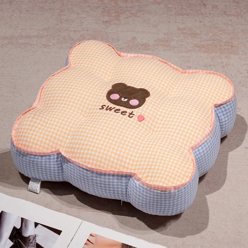 Almofada Dupla Face Xadrez para Adultos, Macia e Confortável. MDUG (urso 45cm)