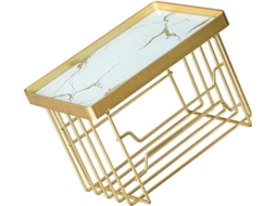 Suporte De Papel Higiênico Parede Dourado, Feito De Ferro E Pp, Design Moderno E Fácil De Usar Para Banheiros Lavabos