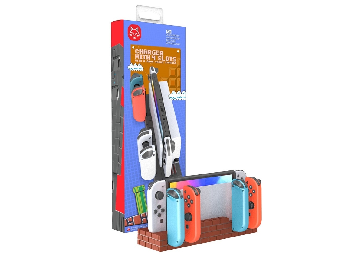 Base De Carregamento Compatível Com Os Controles Joy-con Oled Para Nintendo Switch
