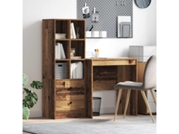 Vidaxl Mesa Madeira Antiga 115,5 X 50 X 127 Cm 2 Unid.