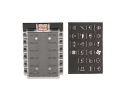 Caja de Fusíveis de Lâmina ATC ATO para Barco, Veículo, RV, Coche, Remolque 12 36Vdc 12 Vias